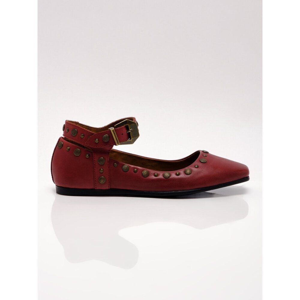 Free People Mystic Mary Jane Flats Hickory Leather New in Box - Picture 6 of 10